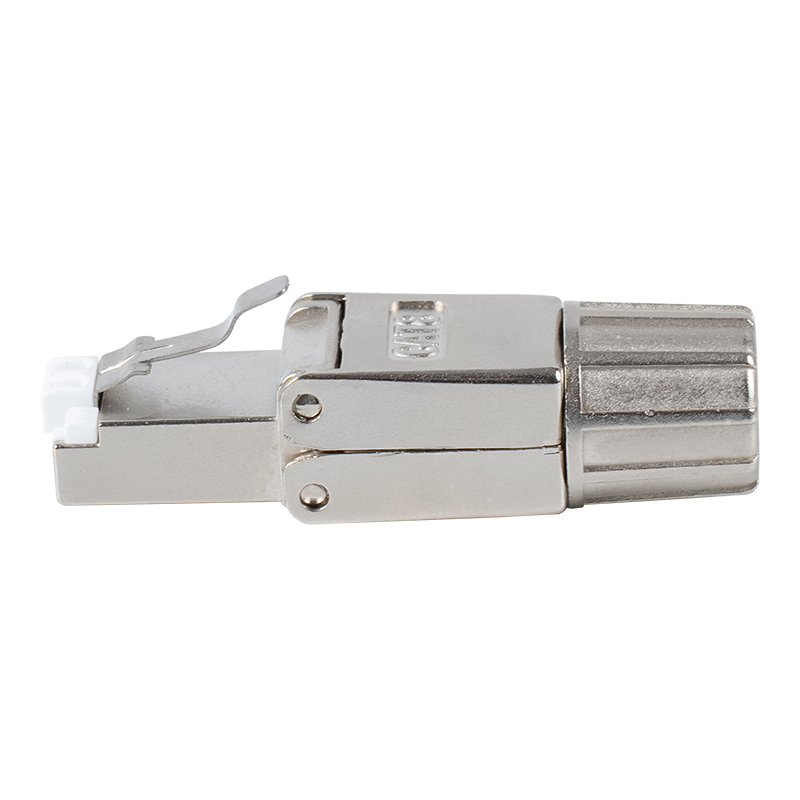 Đầu nối RJ45 có khóa kim loại được bảo vệ Cat8 RJ-G40S-2-C8 Đầu nối RJ45 có khóa kim loại được bảo vệ Cat8 RJ-G40S-2-C8