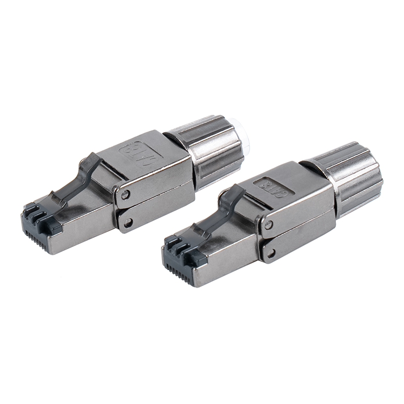 Đầu nối RJ45 có khóa kim loại được bảo vệ Cat8 RJ-G40S-2-C8 Đầu nối RJ45 có khóa kim loại được bảo vệ Cat8 RJ-G40S-2-C8
