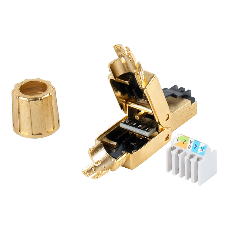 Đầu nối RJ45 không cần bảo vệ Cat8 RJ-G40S-1-C8 Đầu nối RJ45 không cần bảo vệ Cat8 RJ-G40S-1-C8