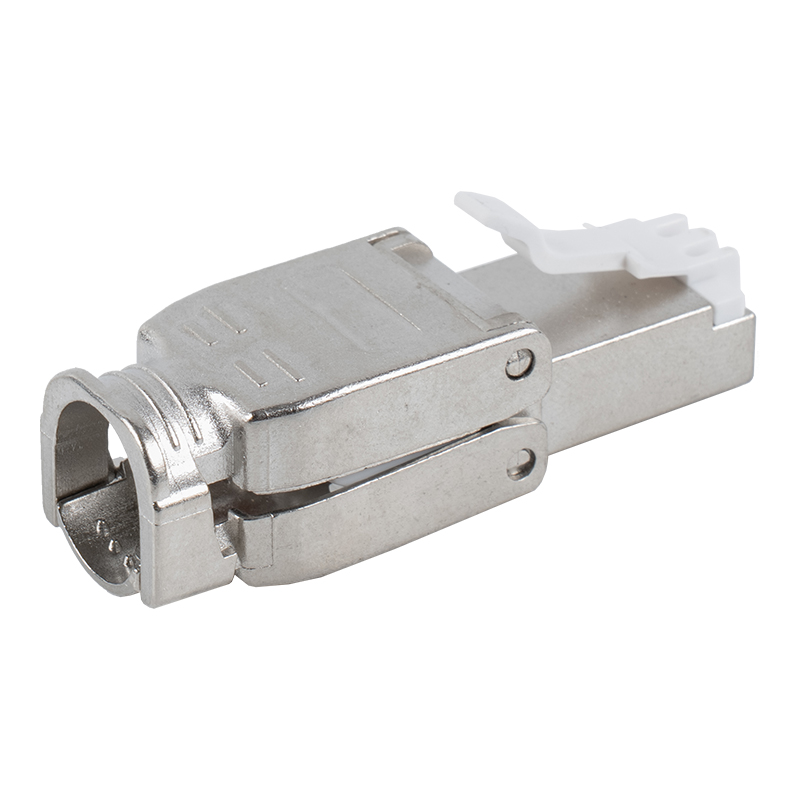 Đầu nối RJ45 loại đẩy xuống được bảo vệ Cat6A RJ-602S-1-C6A