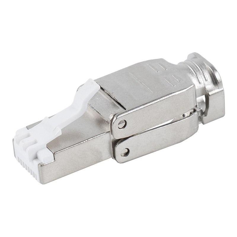 Đầu nối RJ45 có khóa kim loại được bảo vệ Cat6A RJ-602S-2-C6A