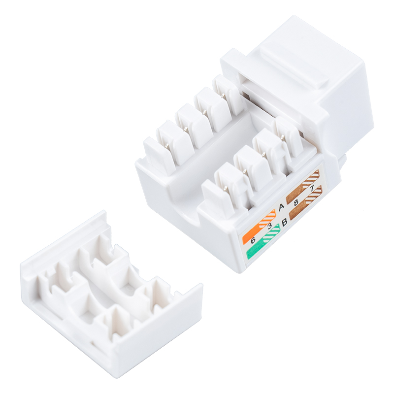 Giắc cắm mô-đun 90° Cat6 không được che chắn SM-2053H8C6 Giắc cắm mô-đun 90° Cat6 không được che chắn SM-2053H8C6