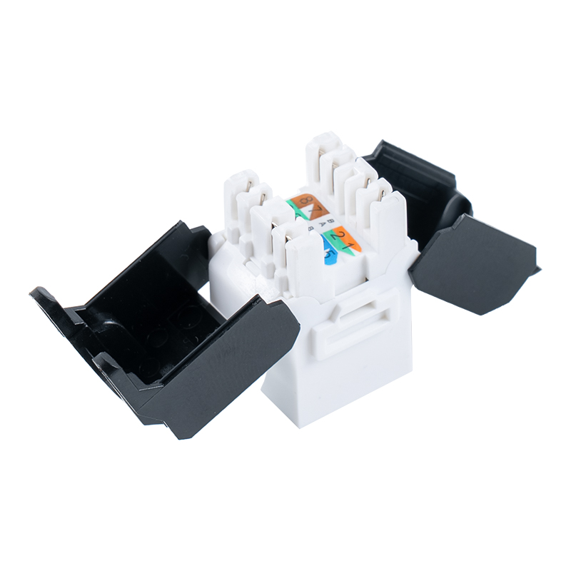 Giắc cắm mô-đun không dụng cụ 180° Cat6 không được che chắn (loại mở lật) SM-2336H8C6 Giắc cắm mô-đun không dụng cụ 180° Cat6 không được che chắn (loại mở lật) SM-2336H8C6