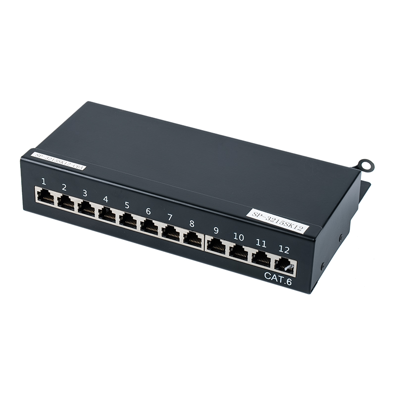 Bảng vá lỗi 12 cổng được bảo vệ loại 6 1U SP-3215SK12-C6