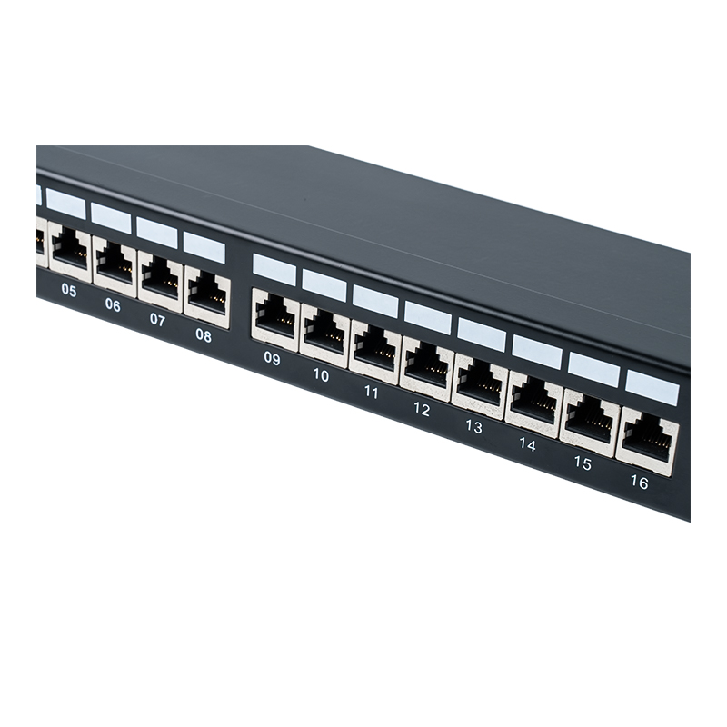 Bảng vá lỗi 24 cổng 19 inch 1U được bảo vệ loại 6 SP-3217SK24-C6A Bảng vá lỗi 24 cổng 19 inch 1U được bảo vệ loại 6 SP-3217SK24-C6A