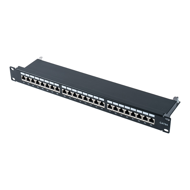 Bảng vá lỗi 24 cổng 19 inch 1U được bảo vệ loại 6 SP-3217SK24-C6A