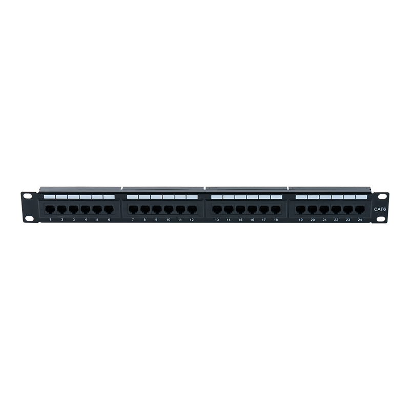 Bảng điều khiển 24 cổng không được che chắn 19 inch 1U Cat6e (IDC mục đích kép) SP-3310D24-C6A Bảng điều khiển 24 cổng không được che chắn 19 inch 1U Cat6e (IDC mục đích kép) SP-3310D24-C6A