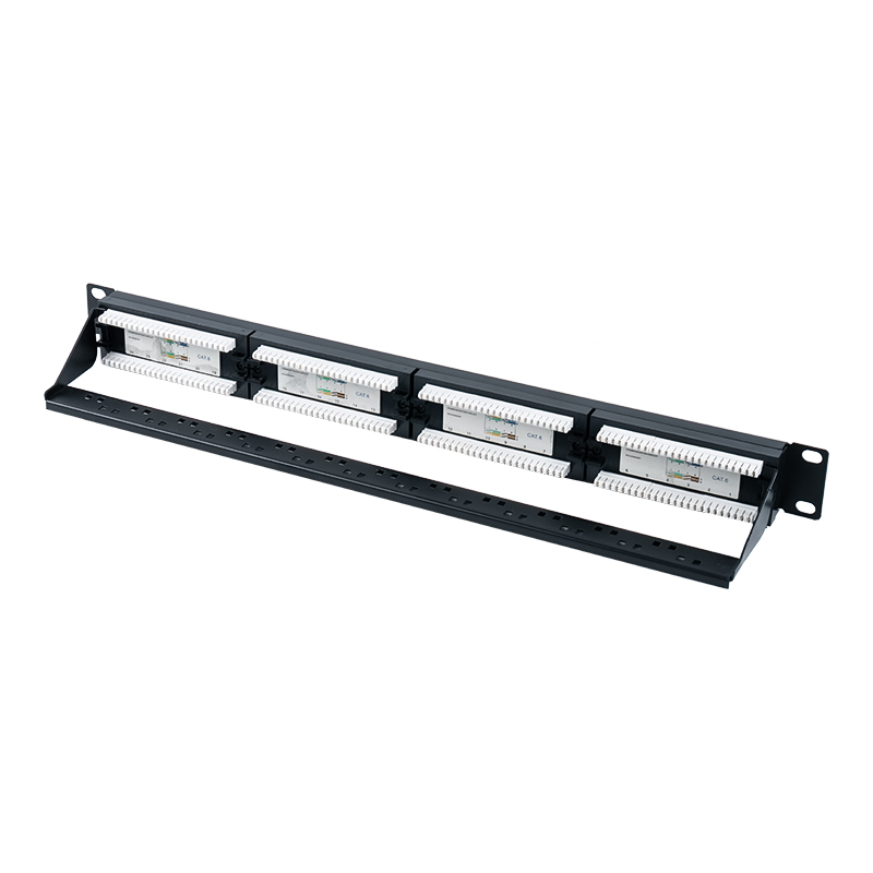 Bảng điều khiển 24 cổng không được che chắn 19 inch 1U Cat6e (IDC mục đích kép) SP-3310D24-C6A Bảng điều khiển 24 cổng không được che chắn 19 inch 1U Cat6e (IDC mục đích kép) SP-3310D24-C6A