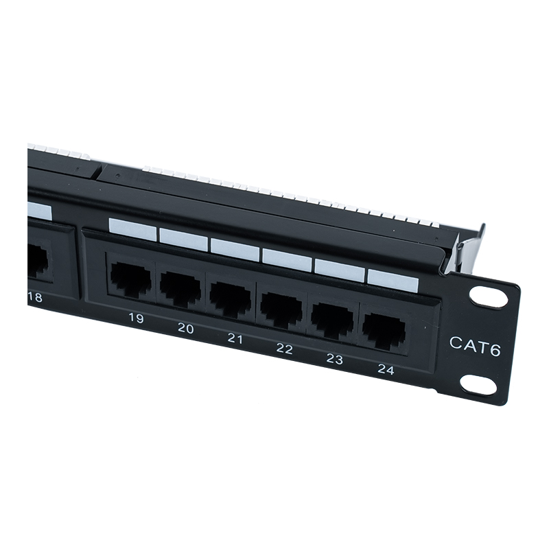 Bảng điều khiển 24 cổng không được che chắn 19 inch 1U Cat6e (IDC mục đích kép) SP-3310D24-C6A Bảng điều khiển 24 cổng không được che chắn 19 inch 1U Cat6e (IDC mục đích kép) SP-3310D24-C6A