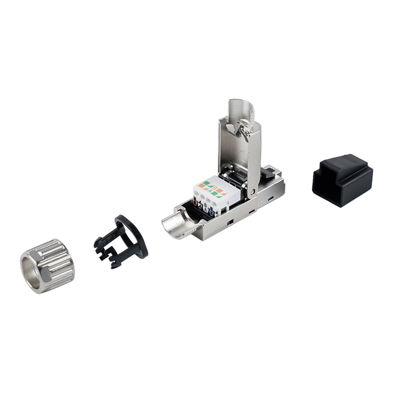 Đầu nối RJ45 không cần bảo vệ Cat7 (có vỏ bảo vệ bằng nhựa) RJ-G50S-1-C7 Đầu nối RJ45 không cần bảo vệ Cat7 (có vỏ bảo vệ bằng nhựa) RJ-G50S-1-C7