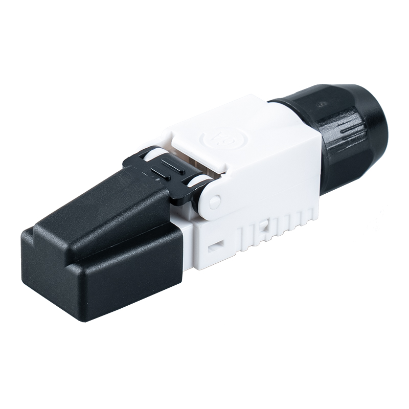 Đầu nối RJ45 không cần che chắn Cat7 (có nắp nhựa trên đầu ) RJ-G50U-1-C7 Đầu nối RJ45 không cần che chắn Cat7 (có nắp nhựa trên đầu ) RJ-G50U-1-C7