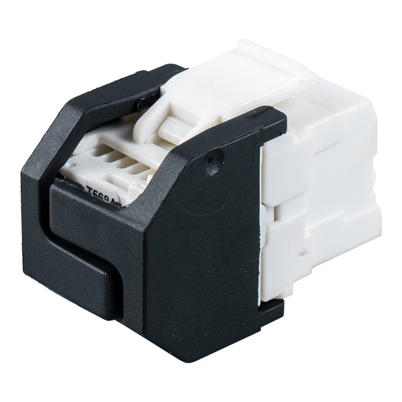 Giắc cắm mô-đun không dụng cụ 180° Cat6 không được che chắn (có cửa chớp) SM-2399H8C6 Giắc cắm mô-đun không dụng cụ 180° Cat6 không được che chắn (có cửa chớp) SM-2399H8C6
