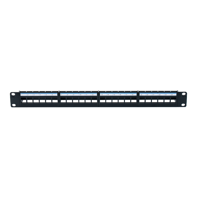Giá đỡ không che chắn 19 inch 1U 24 cổng (bìa cứng nhựa màu xanh) SP-3401-24P Giá đỡ không che chắn 19 inch 1U 24 cổng (bìa cứng nhựa màu xanh) SP-3401-24P
