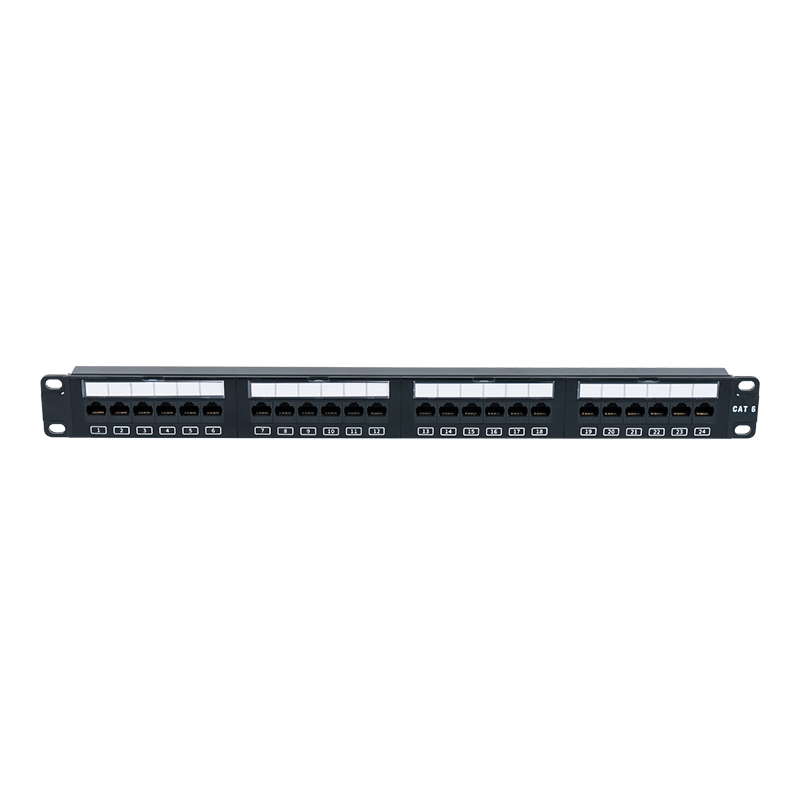 C6 19-inch 1U Bảng điều khiển 24 cổng không được che chắn (Cửa sổ nhựa lật) SP-3411D24-C6 C6 19-inch 1U Bảng điều khiển 24 cổng không được che chắn (Cửa sổ nhựa lật) SP-3411D24-C6