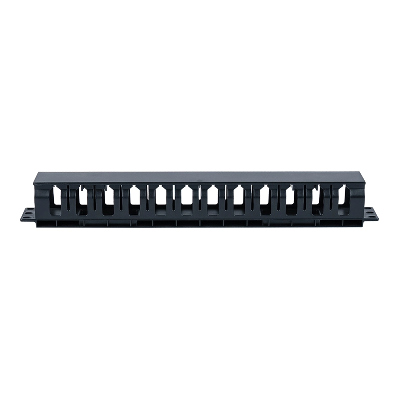 Bảng quản lý cáp nhựa 1U 19 inch (12 khe có nắp) SP-3803-1U